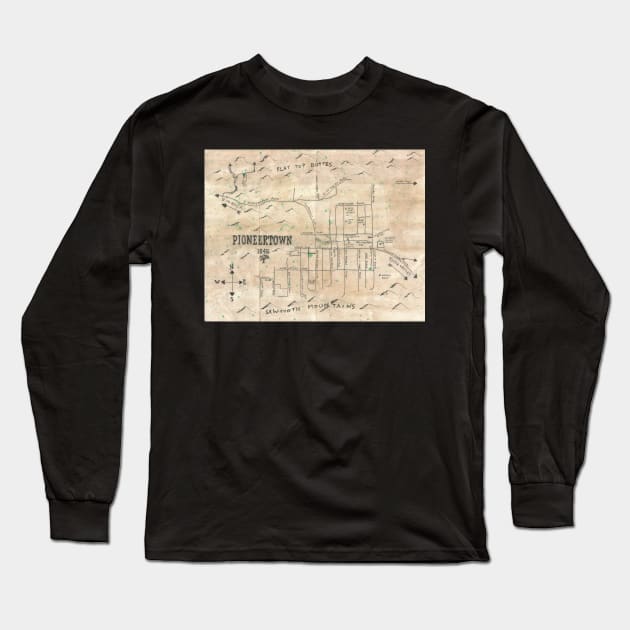Pioneertown Long Sleeve T-Shirt by PendersleighAndSonsCartography